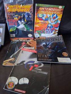 Old-school Strategy Guides 90s & 2000s Nintendo Power & Playstation guides (Posters included)