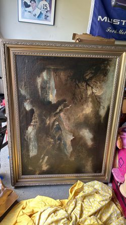 Large Framed Oil Painting Landscape