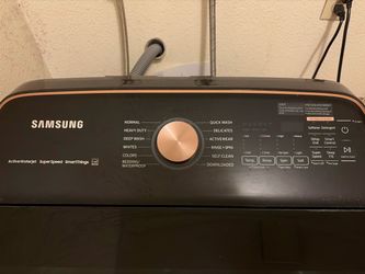 Samsung grey/charcoal washer and dryer
