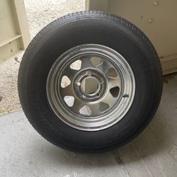 New 205-75-15inch  trailer tire, 6-ply, With 5-lug galvanizedrims.$160each