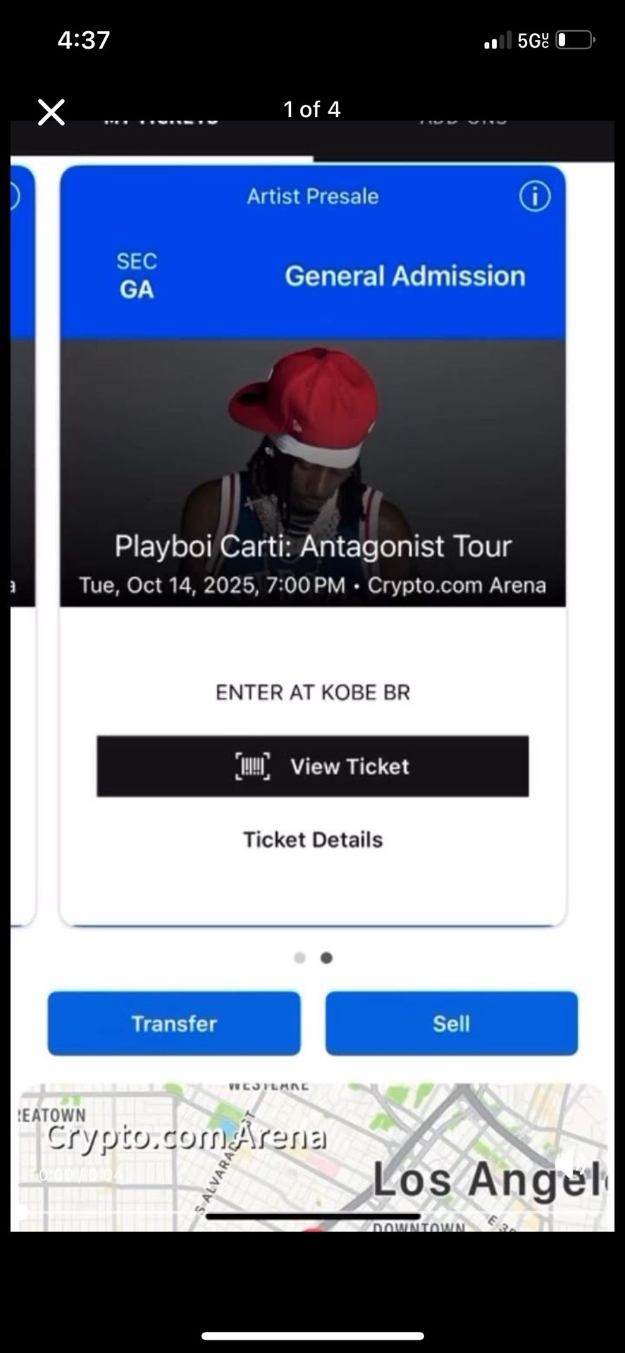 need Gone Floor Seats