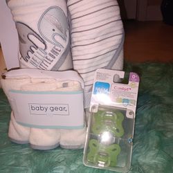 Baby Towels Washcloths And Pacifier