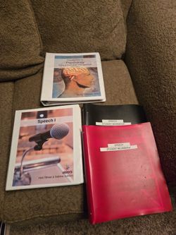 Highschool Homeschool Curriculum Psychology from Christian Perspective & Speech +2 Student workbooks
