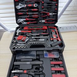 Brand New 321- Piece Home Tool Kit With Drawer Toolbox, Hand Tools For House Repair, Carbon Steel And Cr V Construction, DIY Tool Kit ForMen SKU483-S1