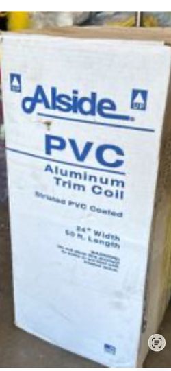 This is an Alside PVC Aluminum Trim Coil. It's 24" wide and 60 ft. long. It's strutted PVC coated.
