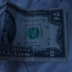 Rare Series 2013 2 Dollar Bill