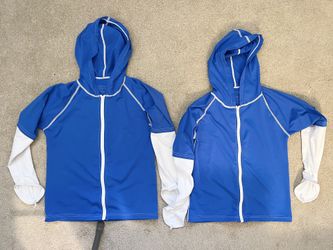Sun protection, zone, rash guards. sizes 8 & 10 