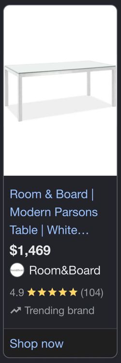 Table 33x71 inches