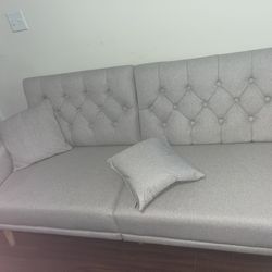 65” Cream Sofa Sleeper