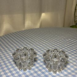 Glass Candle Holders 
