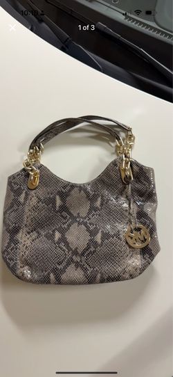 michael kors snakeskin handbag
