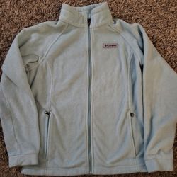 Columbia Light Blue Girl's Fleece Jacket Size  Large 