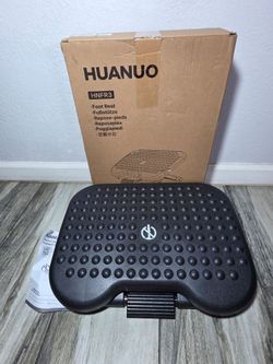 HUANUO Adjustable Foot Rest for Under Desk with Massage Surface and Tilt
3 height positions, large non-skid platform, pre-assembled foot stool for wor