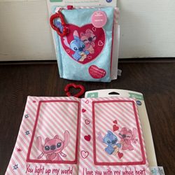 Baby Toys -Disney Baby Lilo and Stitch Valentine Soft Photo Album Baby Learning Toy