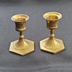 Brass Taper Candle Holders 