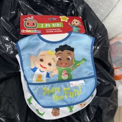 Cocomelon 2pk bibs