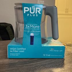 Pur  Plus 12 Cup Pitcher Filtration SystemTo With 3 Extra Filters 