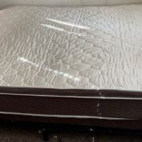 Queen Mattress with box Spring and Frame - MUST GO NOW