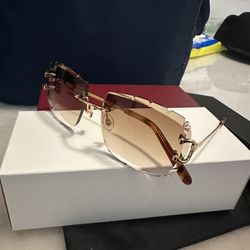 Cartier Big Big C Wires Jagged Edge Gold 