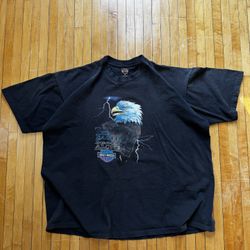 VTG 1995 Harley Davidson The Eagle Soars Alone T-Shirt Sz. 3XL