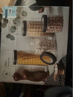 Glass storage containers