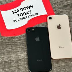 Apple IPhone 8 Unlocked - PAYMENTS AVAILABLE With $1 DOWN - NO CREDIT NEEDED