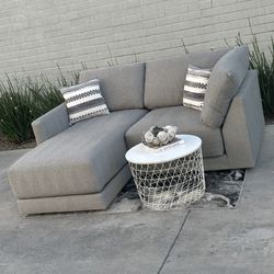 FREE DELIVERY Crate & Barrel Sectional Couch w/ DEEP Seating & Chaise