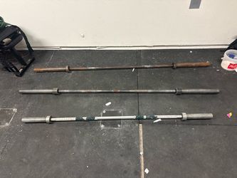 Olympic bars and trainer bar.