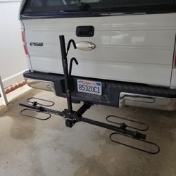 Two Bike Bike Rack Using Insertion Hitch System