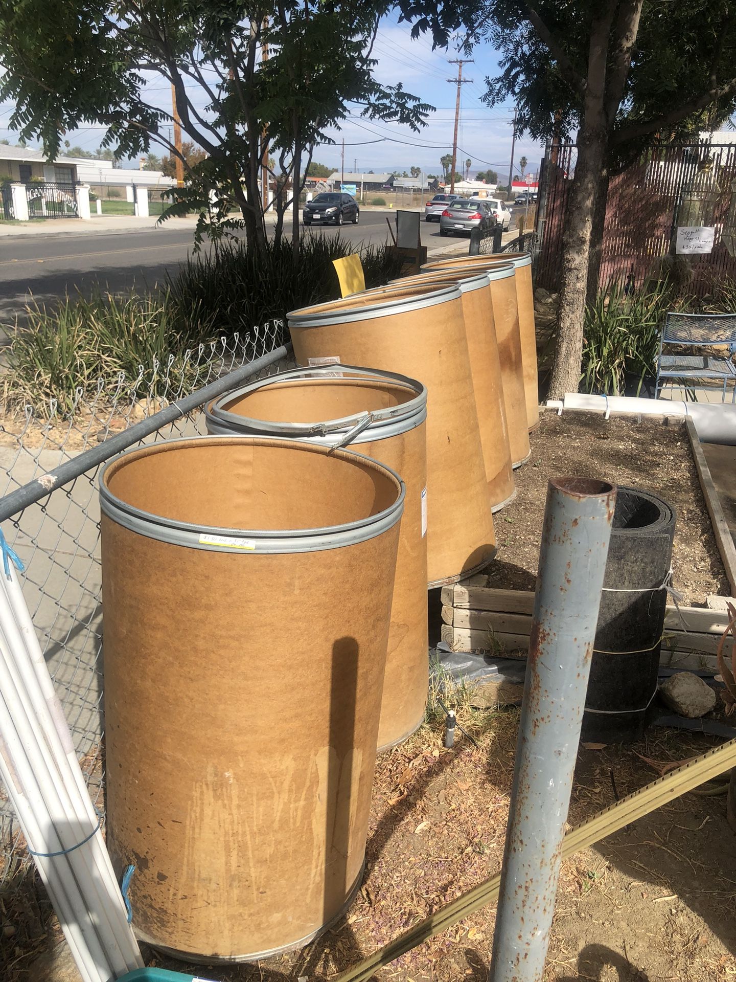 50 Gal Cardboard Drums
