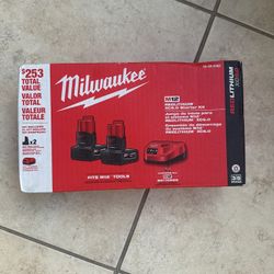 Milwaukee Red lithium XC 6.0 Batteries 