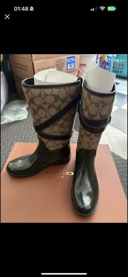 Coach rainboots size 6