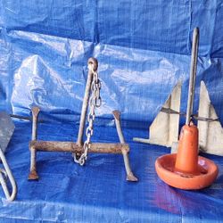 (4) Small Boat Anchors For Sale