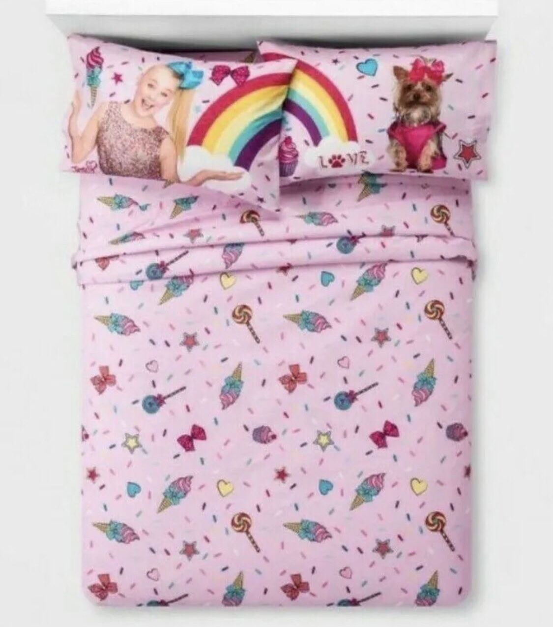 New Jojo Siwa twin Sheet bed set 3 Pc