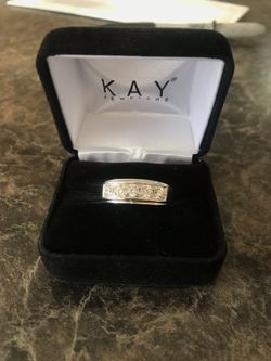 Ring 14k white gold in Diamond