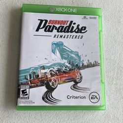 Xbox One Burnout Paradise Remastered Game 