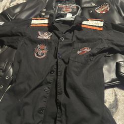 Chamarra Y Camisa Harley Davidson 4 Años 