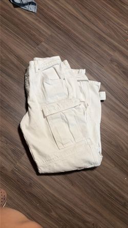 White cargo jeans $10