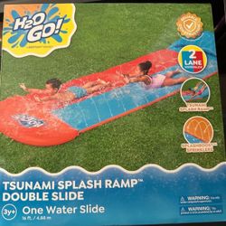 New large double water slide
