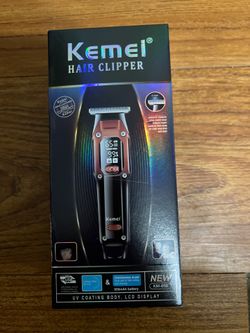 New KEMEI Professional Hair Clippers for Men, Cordless & Corded Barber Hair Cutting Clipper, Rechargeable Beard Trimmer for Barbers/Home Use