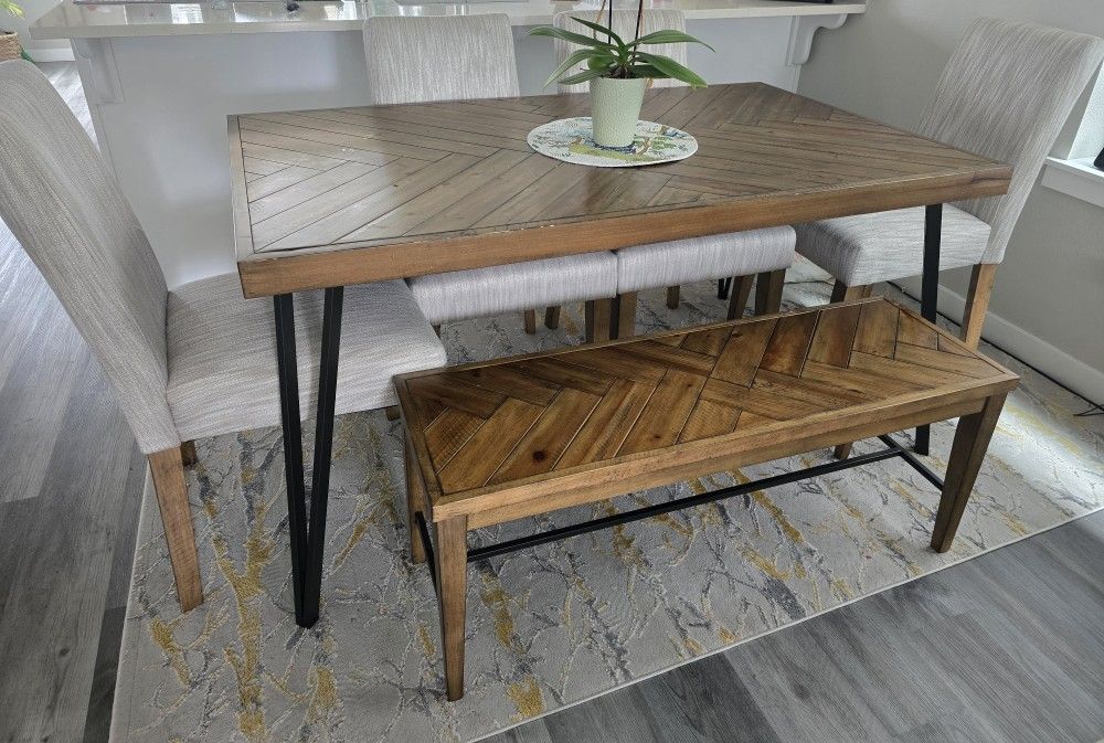 Dinning Table With Chairs 6 Seater