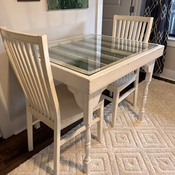 Custom Built White Table Set