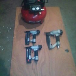 Porter Cable Nail Guns And Air Compressor 