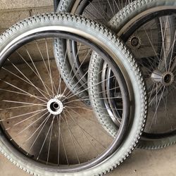 24” Wheels For Wheelchair 