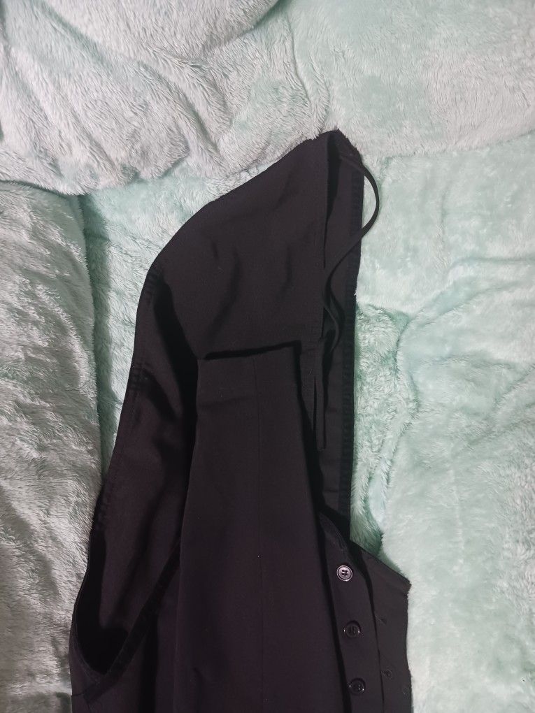 Black Corset Tail Coat Butler Cosplay