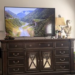 Elegant Philippe Langdon Dark Cherry Solid Wood Console/Dresser
