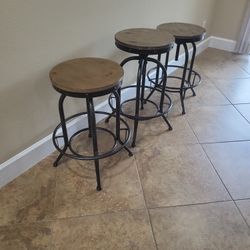 Tree Kitchen Counter Height Bar Swivel Stools