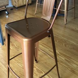 Copper Bar Height Chairs