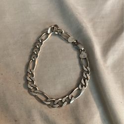 925 Silver Figaro Link Silver Bracelet