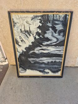 Signed Original Oil Painting Framed Landscape